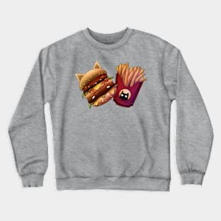 Menu 2 Double Cheeseburger and Kitty Fries Crewneck Sweatshirt